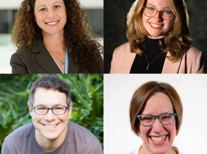 portraits of Sean Marcus, Pamela Brunskill, Jenna Meleedy, and Jenna Spinelli.