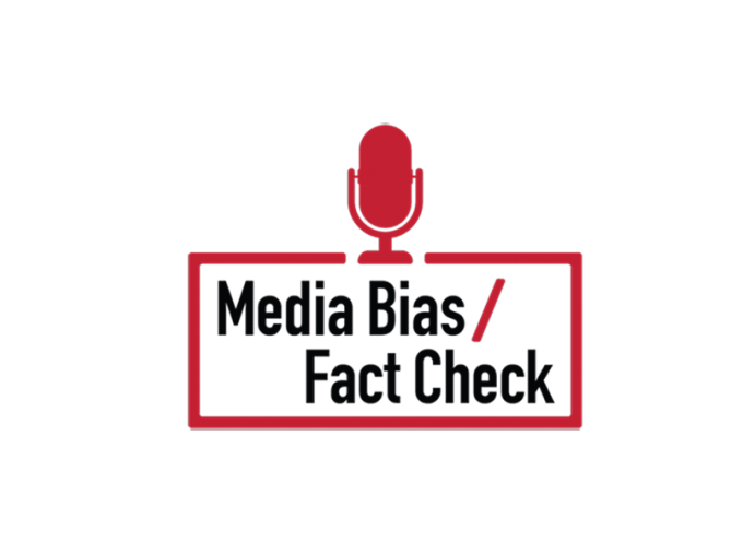 Media Bias Fact Checker logo with microphone.