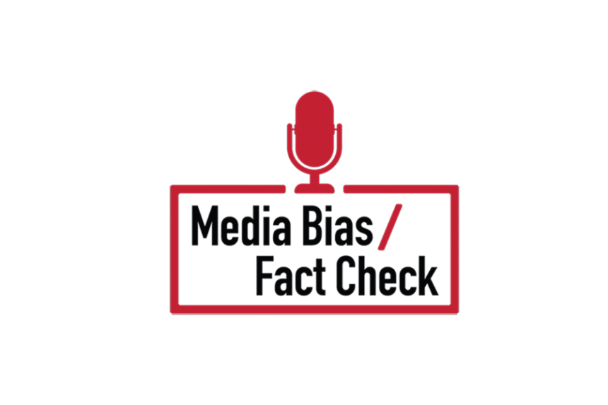 Media Bias Fact Checker logo with microphone.