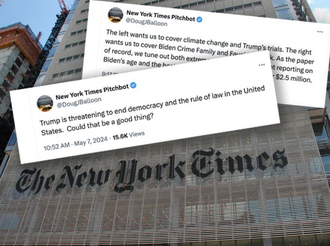 Exterior view of New York Times Building